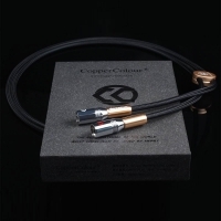 COPPER COLOUR CC Alpha Audiophile Cables XLR connector HiFi audio interconnect Cord Pair